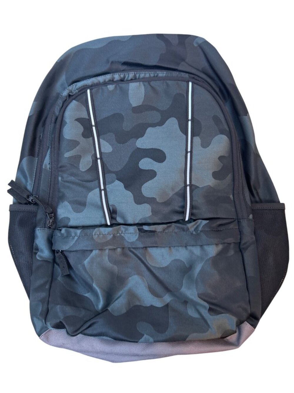 Lands' End Camo Backpack Multiple Compartments Padded Back Adjustable Straps